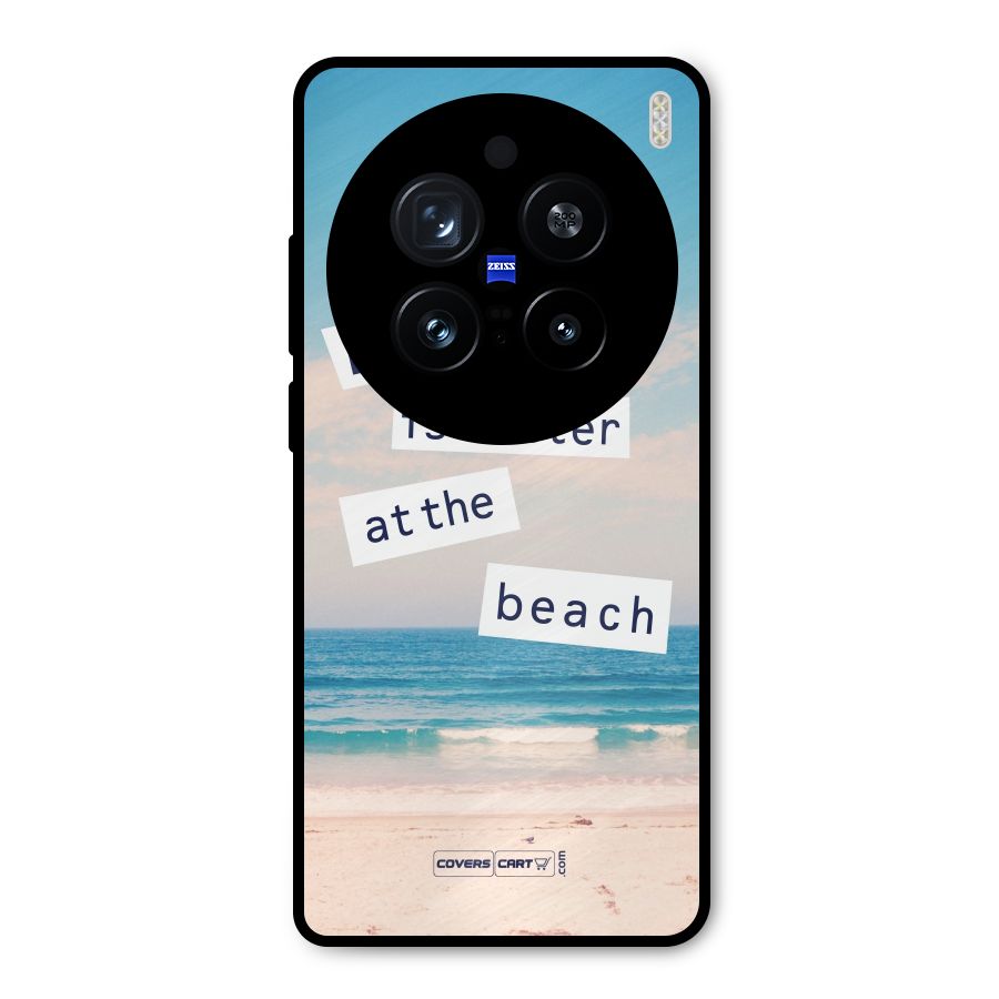 Life is better at the Beach Metal Back Case for Vivo X200 Pro
