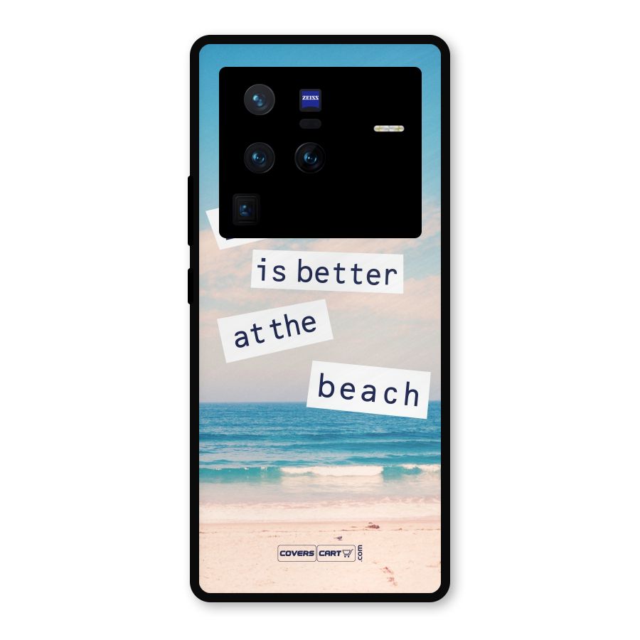 Life is better at the Beach Metal Back Case for Vivo X80 Pro