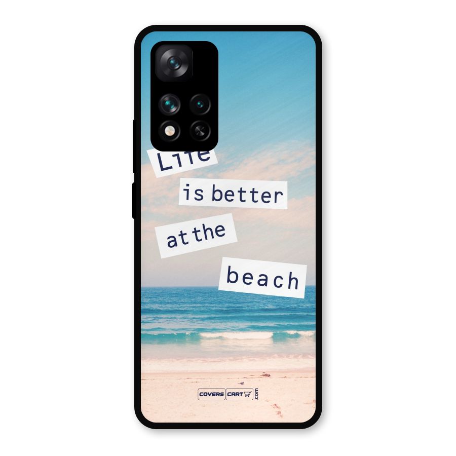Life is better at the Beach Metal Back Case for Xiaomi 11i Hypercharge 5G