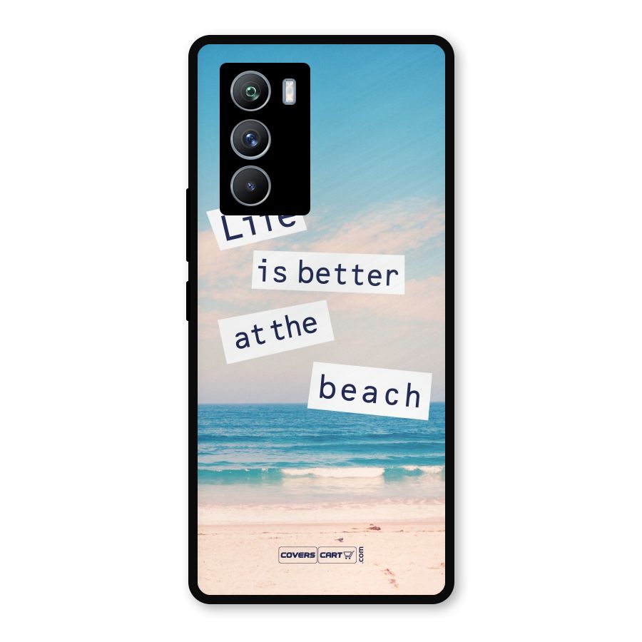 Life is better at the Beach Metal Back Case for iQOO 9 SE