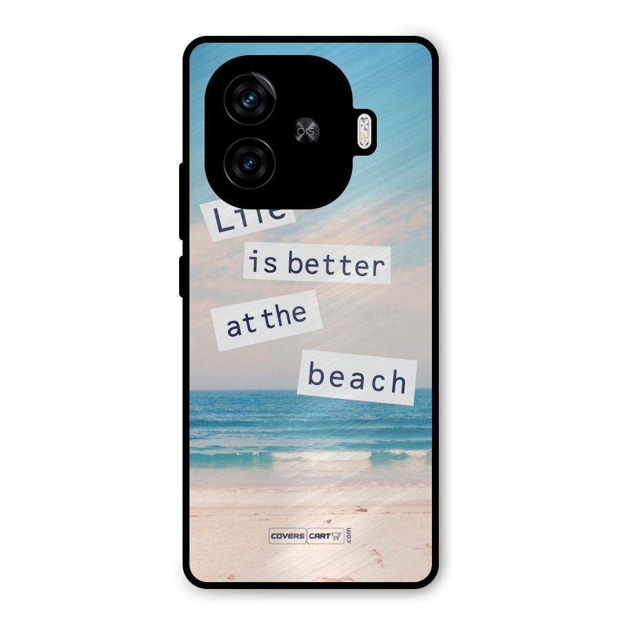 Life is better at the Beach Metal Back Case for iQOO Neo 10R