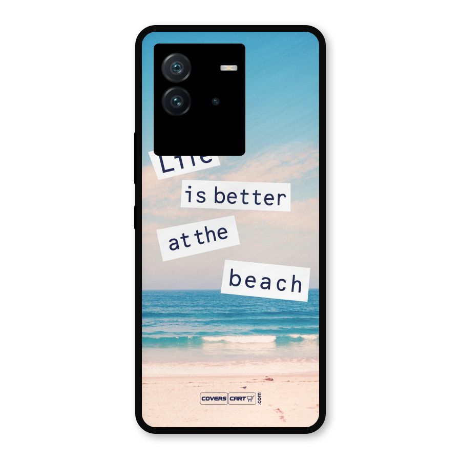 Life is better at the Beach Metal Back Case for iQOO Neo 6 5G