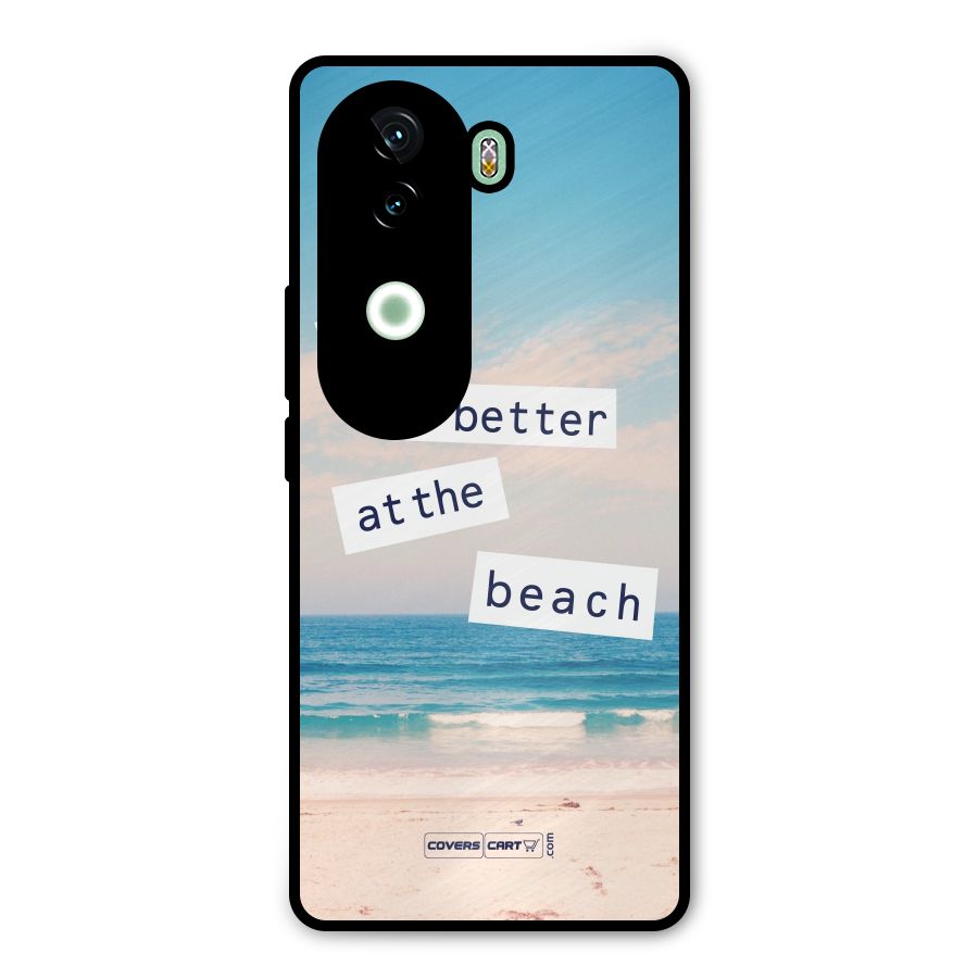 Life is better at the Beach Metal Back Case for iQOO Z9s