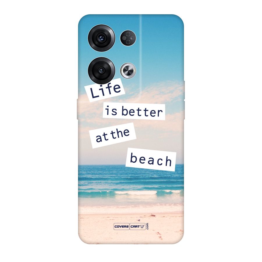 Life is better at the Beach Original Polycarbonate Back Case for Oppo Reno8 Pro 5G