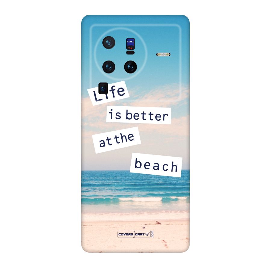 Life is better at the Beach Original Polycarbonate Back Case for Vivo X80