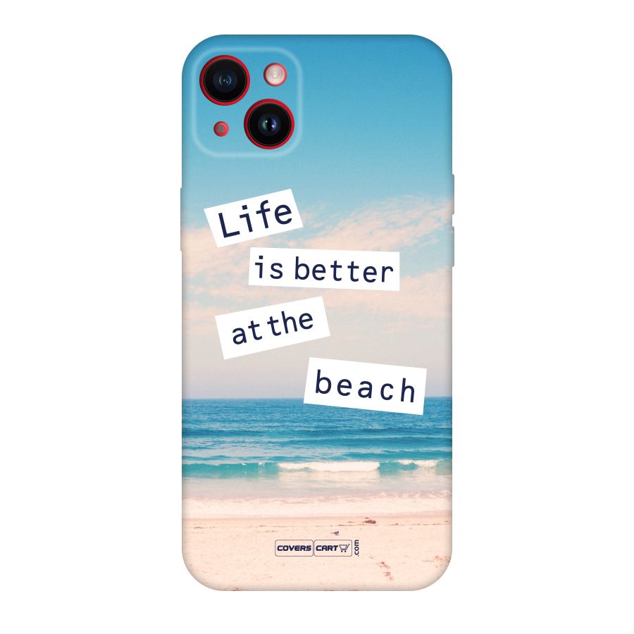 Life is better at the Beach Original Polycarbonate Back Case for iPhone 14 Plus