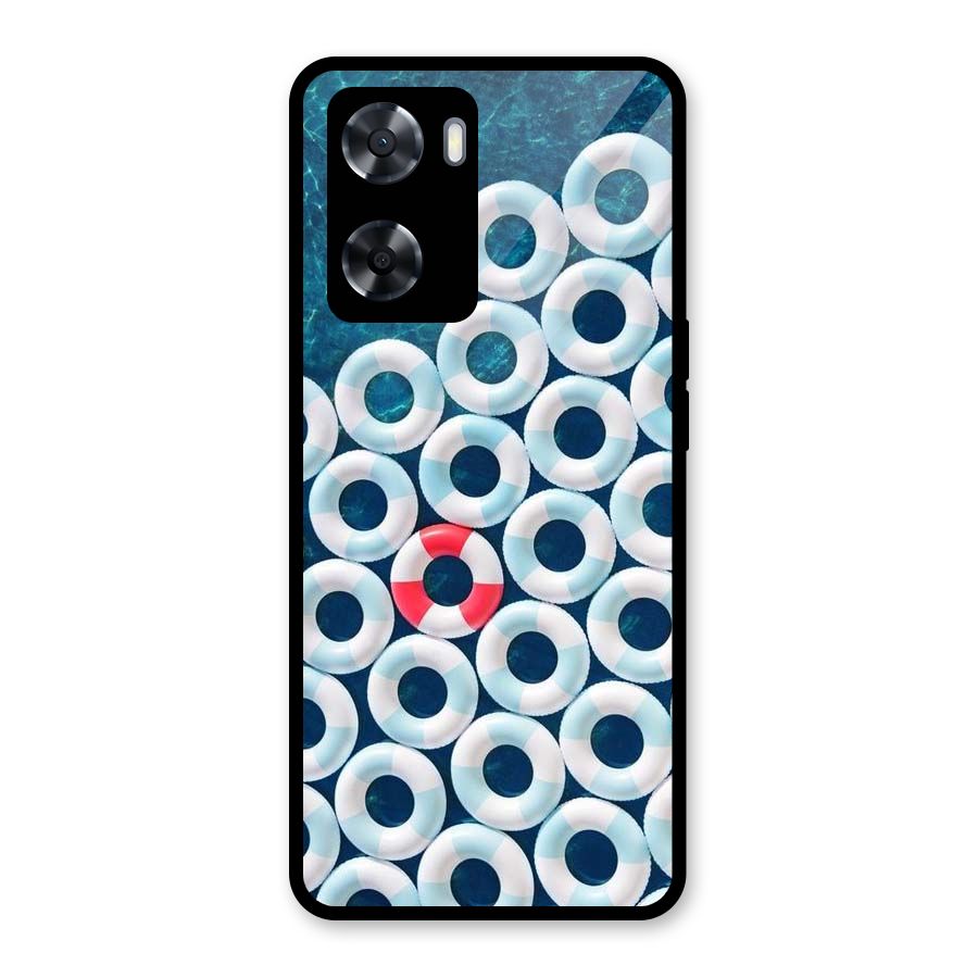 Light Blue Allure Glass Back Case for OnePlus Nord N20 SE