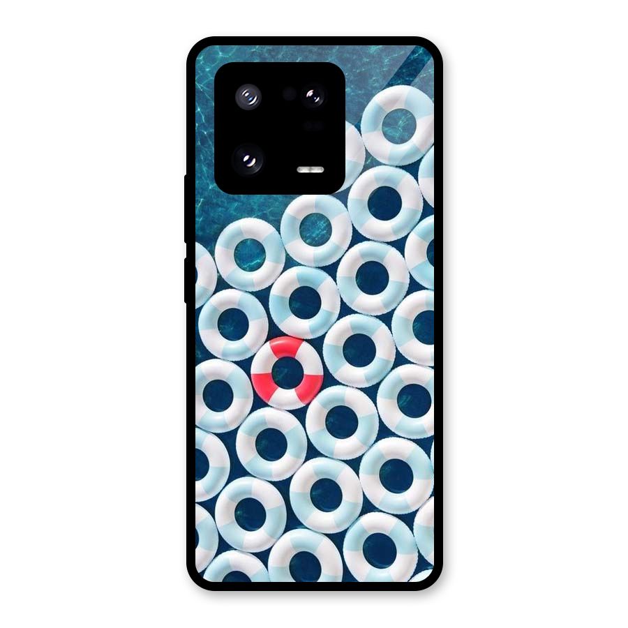 Light Blue Allure Glass Back Case for Xiaomi 13 Pro