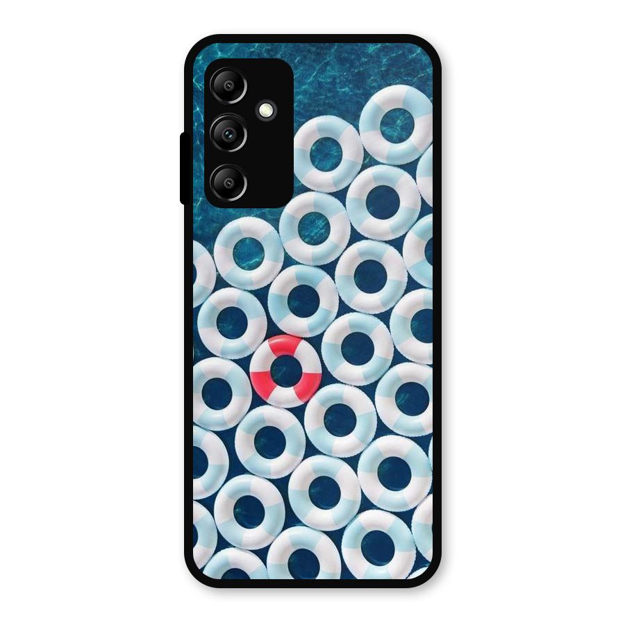 Light Blue Allure Metal Back Case for Galaxy A14 5G
