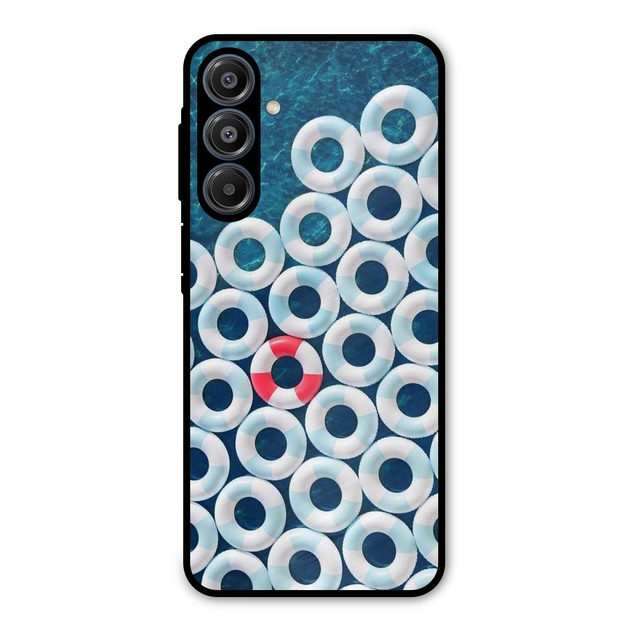 Light Blue Allure Metal Back Case for Galaxy A16 5G