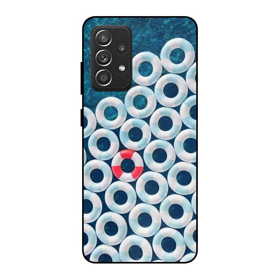 Light Blue Allure Metal Back Case for Galaxy A52s 5G