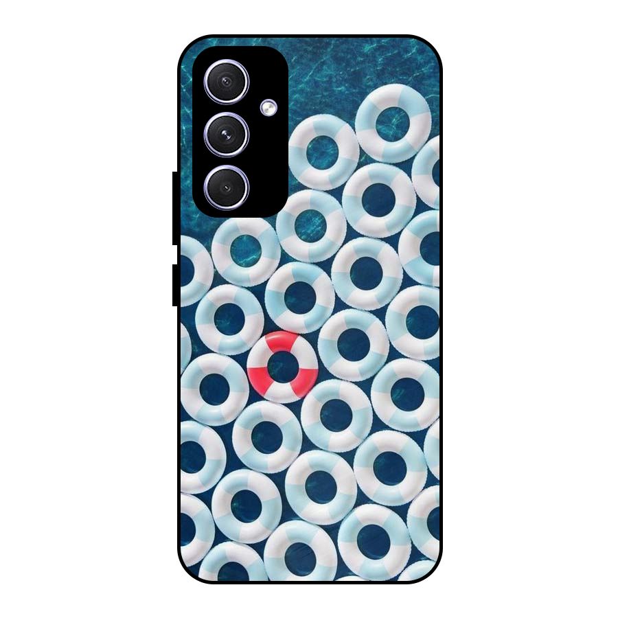 Light Blue Allure Metal Back Case for Galaxy A54