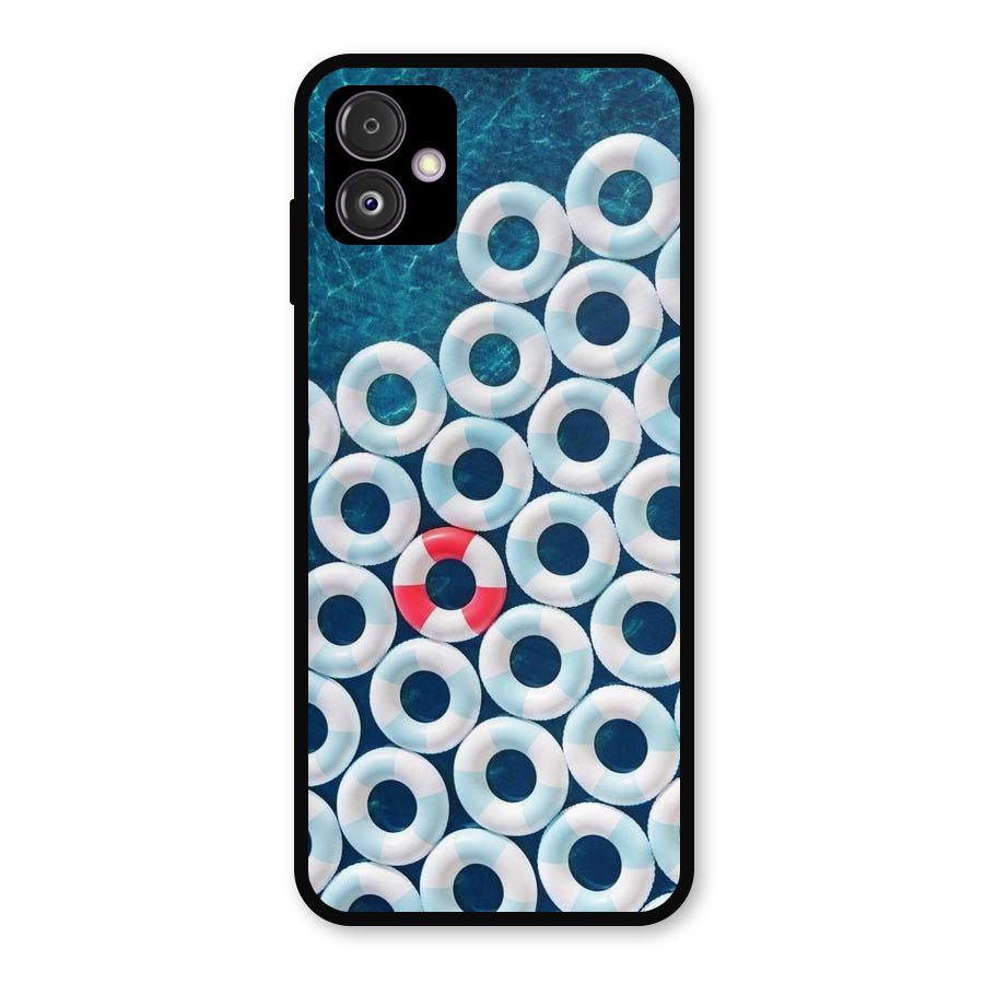 Light Blue Allure Metal Back Case for Galaxy F14