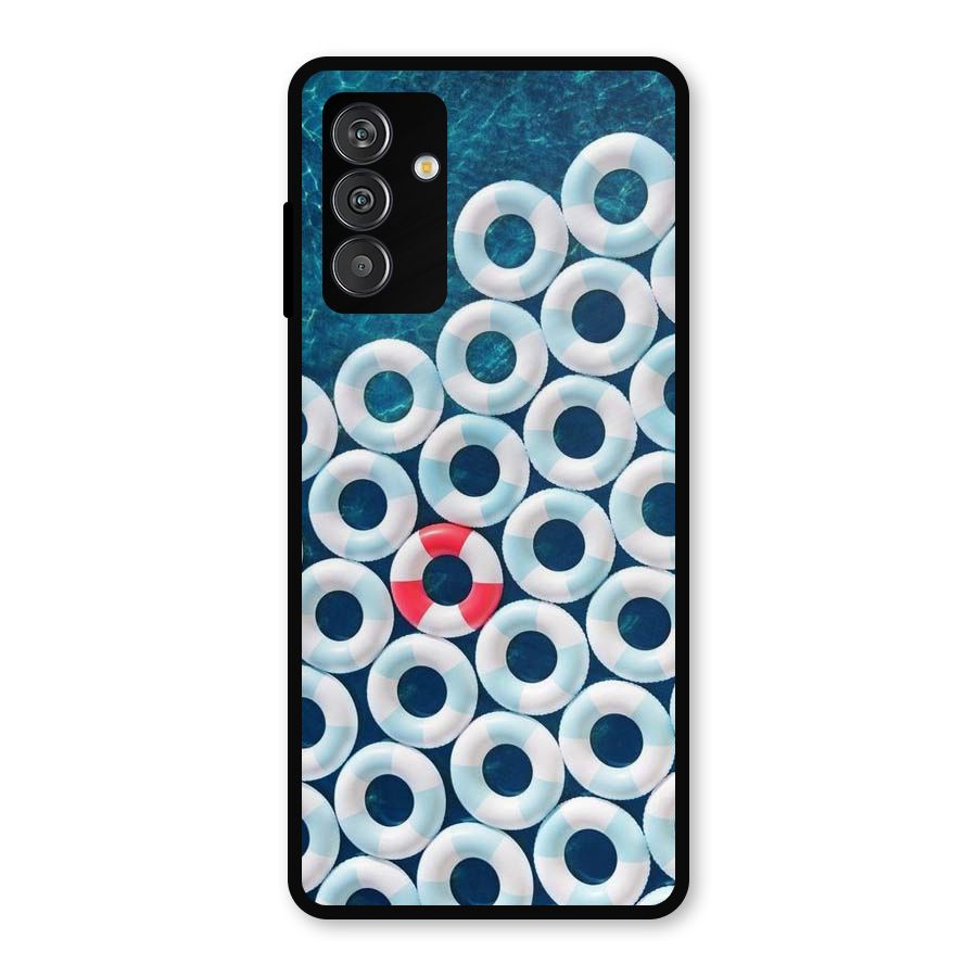 Light Blue Allure Metal Back Case for Galaxy M13