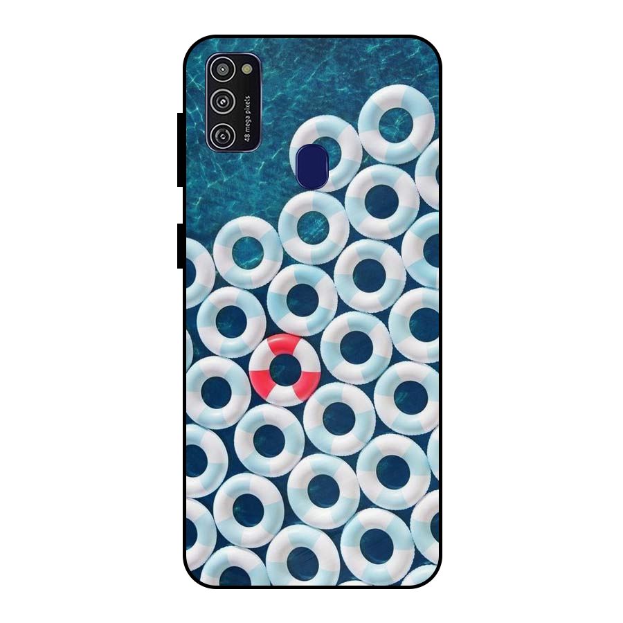 Light Blue Allure Metal Back Case for Galaxy M30s