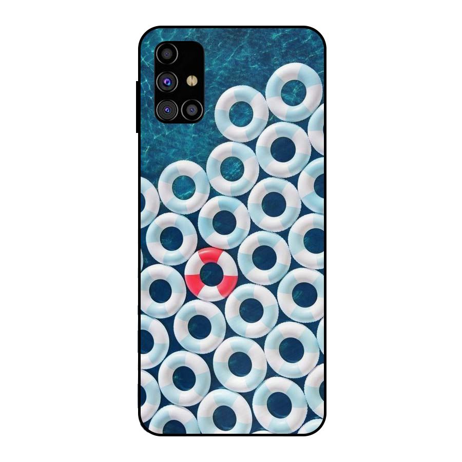 Light Blue Allure Metal Back Case for Galaxy M31s