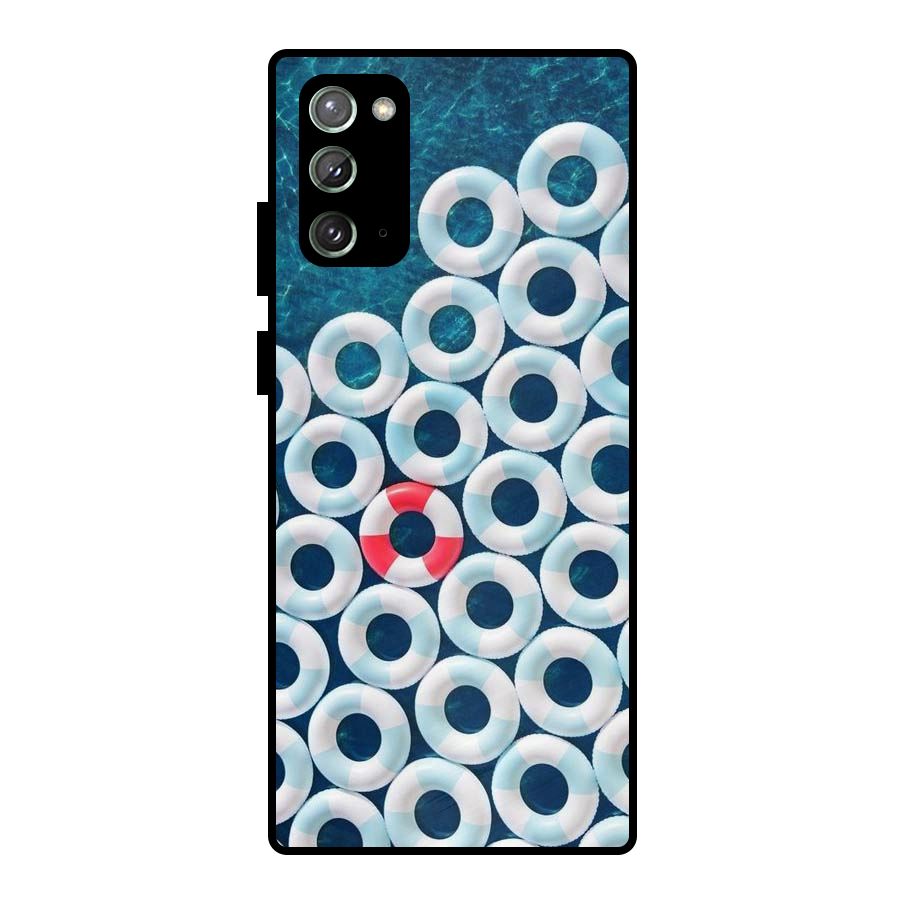 Light Blue Allure Metal Back Case for Galaxy Note 20