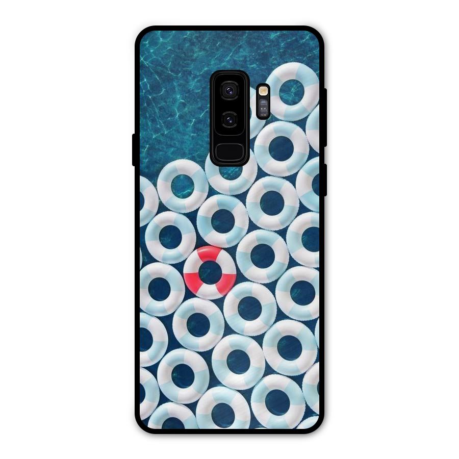 Light Blue Allure Metal Back Case for Galaxy S9 Plus