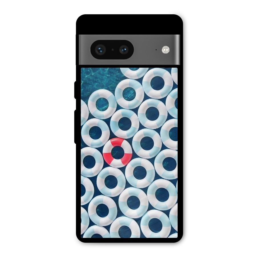 Light Blue Allure Metal Back Case for Google Pixel 7