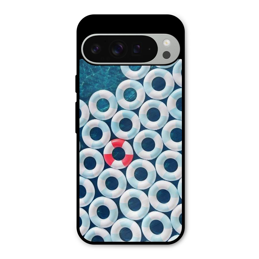 Light Blue Allure Metal Back Case for Google Pixel 9 Pro XL