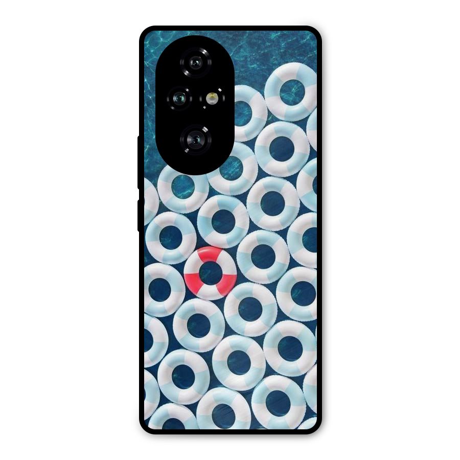 Light Blue Allure Metal Back Case for Honor 200 Pro