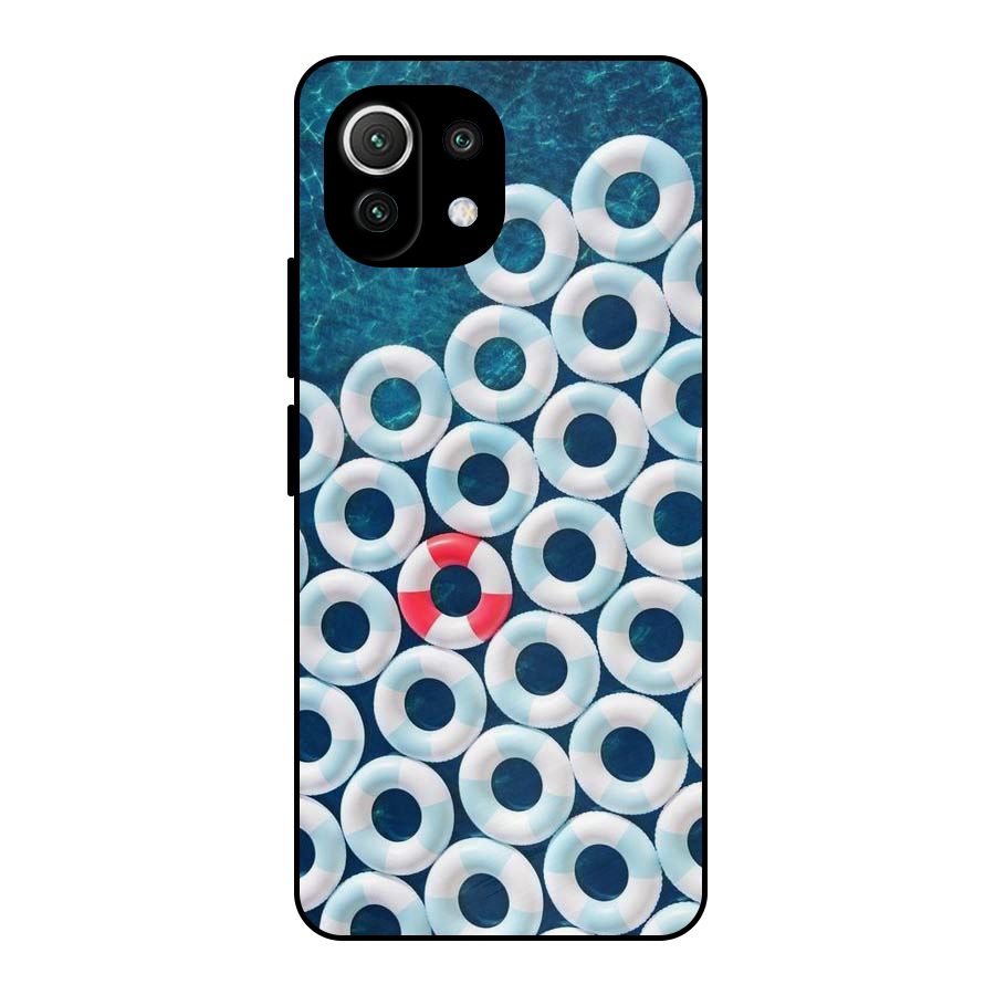 Light Blue Allure Metal Back Case for Mi 11 Lite NE 5G