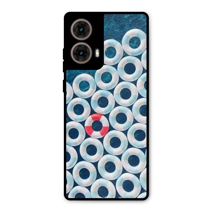 Light Blue Allure Metal Back Case for Moto G85