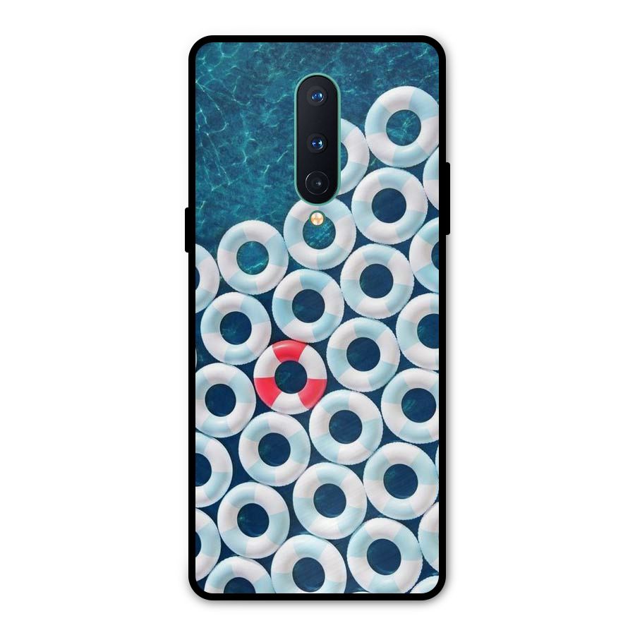 Light Blue Allure Metal Back Case for OnePlus 8