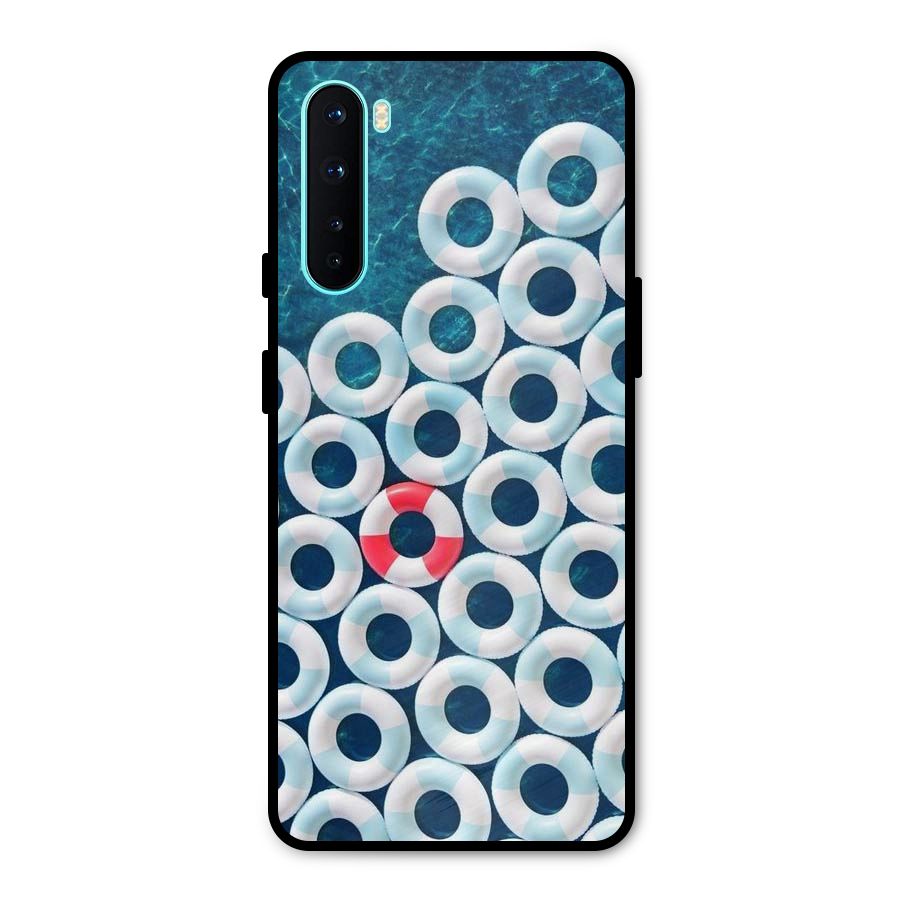 Light Blue Allure Metal Back Case for OnePlus Nord