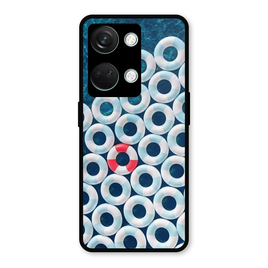 Light Blue Allure Metal Back Case for OnePlus Nord 3