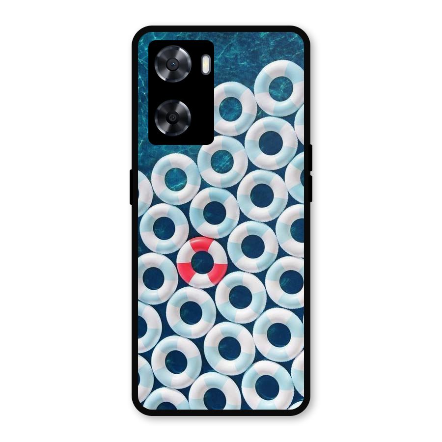 Light Blue Allure Metal Back Case for OnePlus Nord N20 SE