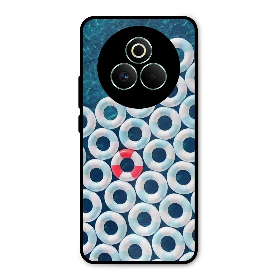 Light Blue Allure Metal Back Case for Realme P3 Pro