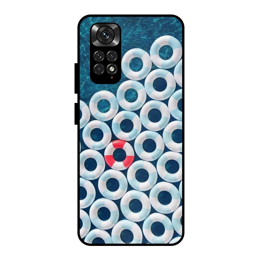 Light Blue Allure Metal Back Case for Redmi Note 11 Pro Plus 5G