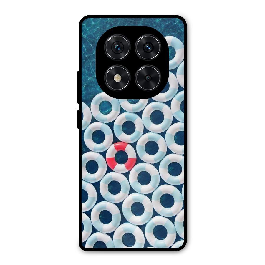 Light Blue Allure Metal Back Case for Redmi Note 14 Pro 5G