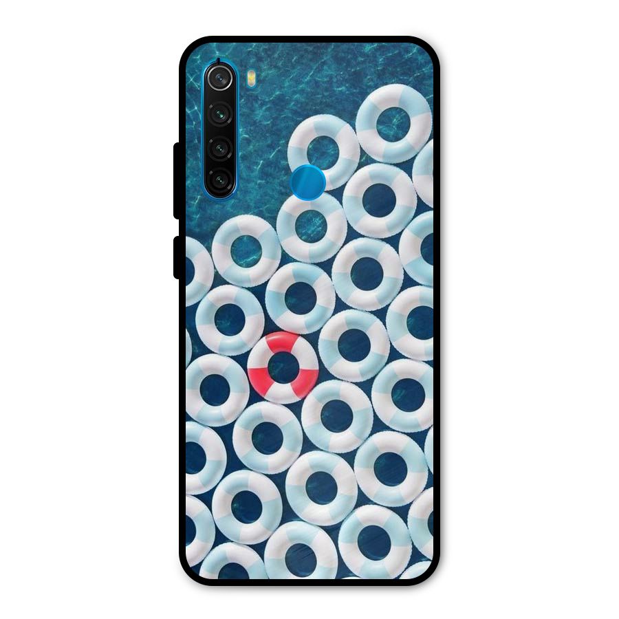 Light Blue Allure Metal Back Case for Redmi Note 8