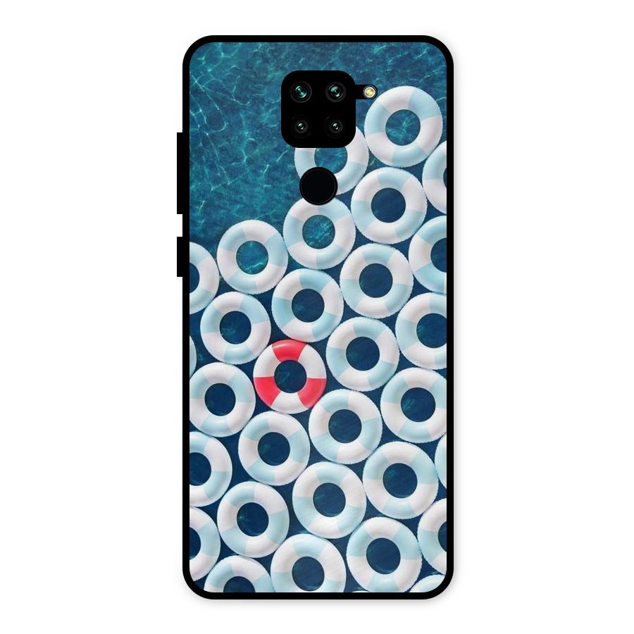 Light Blue Allure Metal Back Case for Redmi Note 9