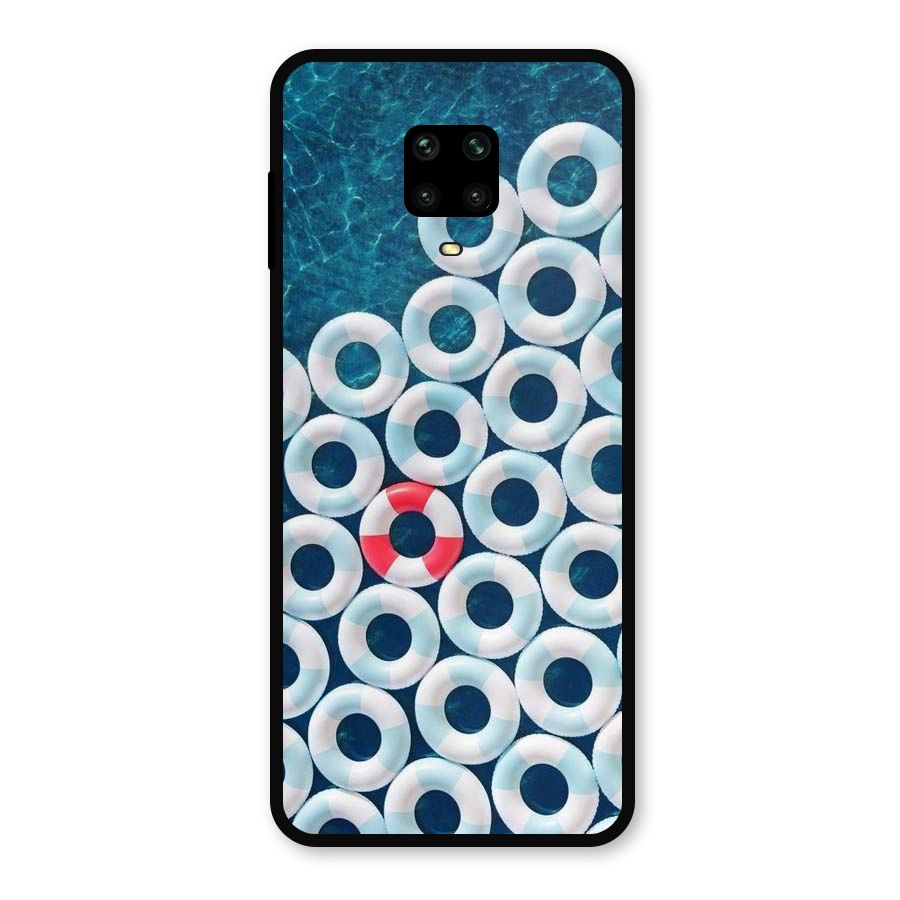 Light Blue Allure Metal Back Case for Redmi Note 9 Pro Max