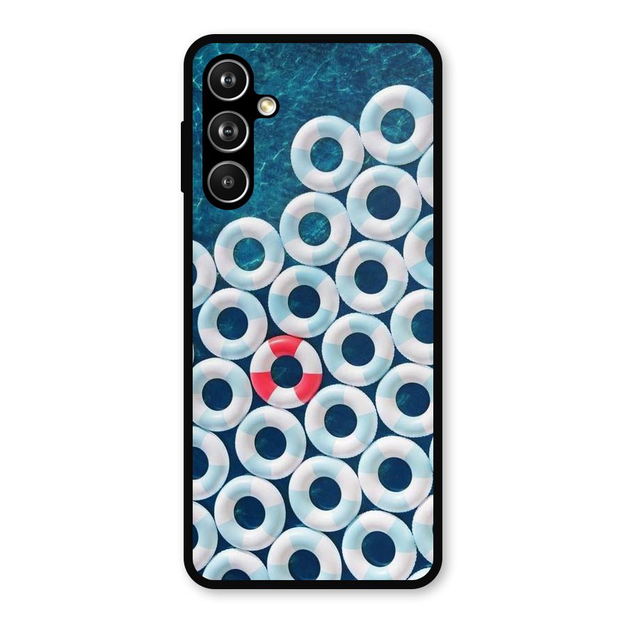 Light Blue Allure Metal Back Case for Samsung Galaxy M54