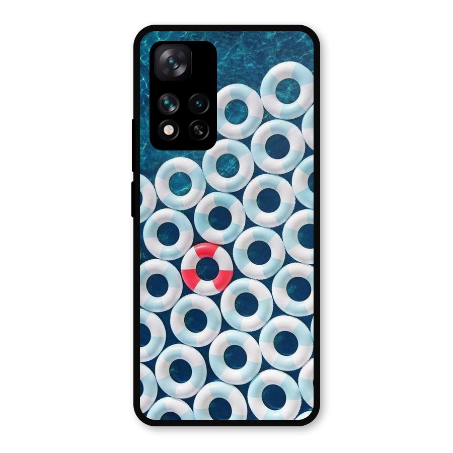 Light Blue Allure Metal Back Case for Xiaomi 11i Hypercharge 5G