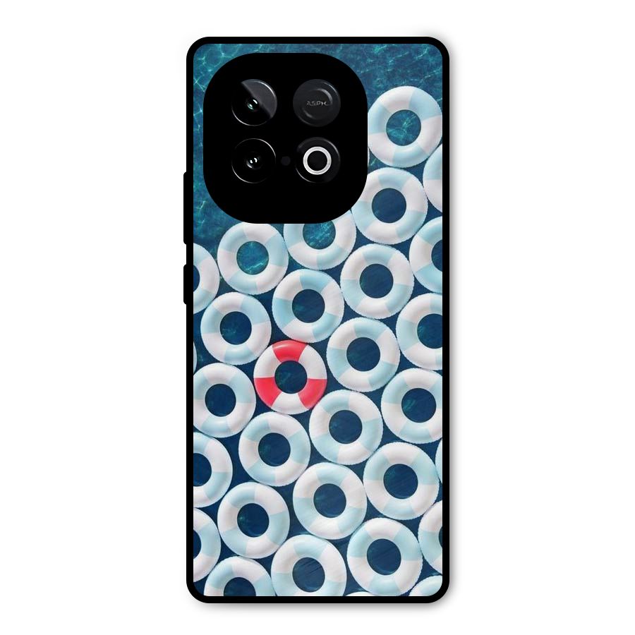 Light Blue Allure Metal Back Case for iQOO Neo 10
