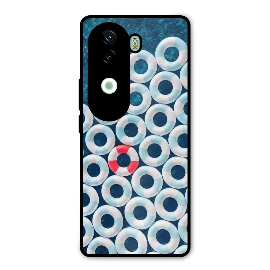 Light Blue Allure Metal Back Case for iQOO Z9s