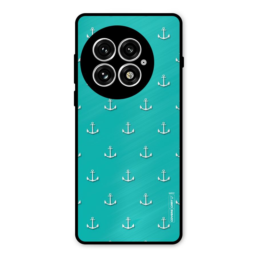 Light Blue Anchor Metal Back Case for OnePlus 13