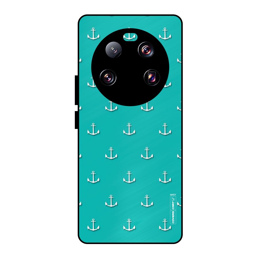 Light Blue Anchor Metal Back Case for Xiaomi 13 Ultra
