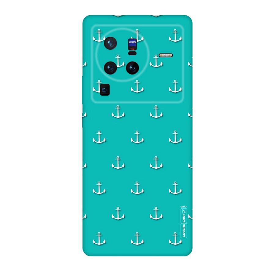 Light Blue Anchor Original Polycarbonate Back Case for Vivo X80