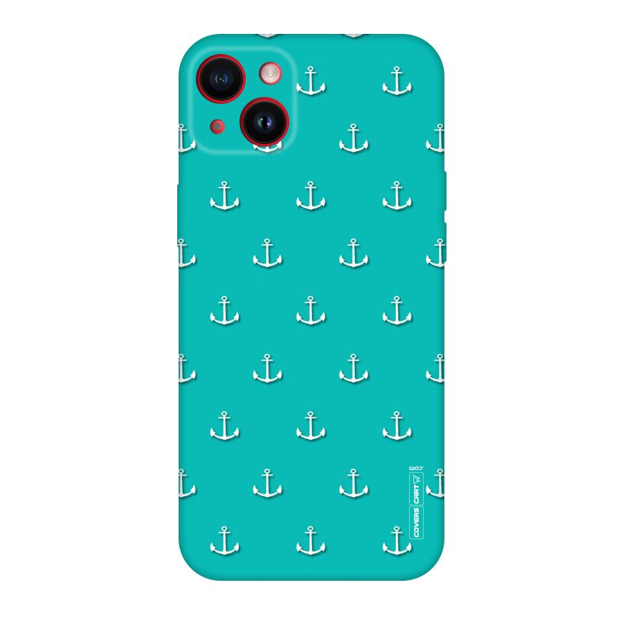 Light Blue Anchor Original Polycarbonate Back Case for iPhone 14 Plus