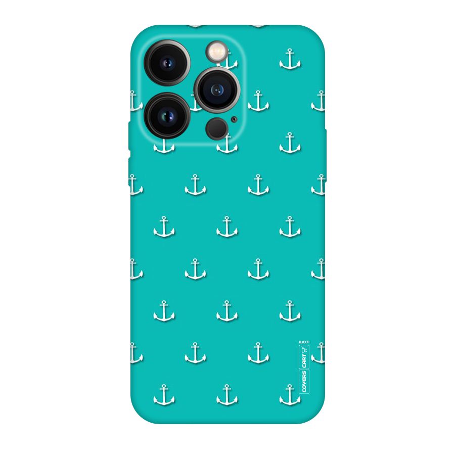 Light Blue Anchor Original Polycarbonate Back Case for iPhone 14 Pro