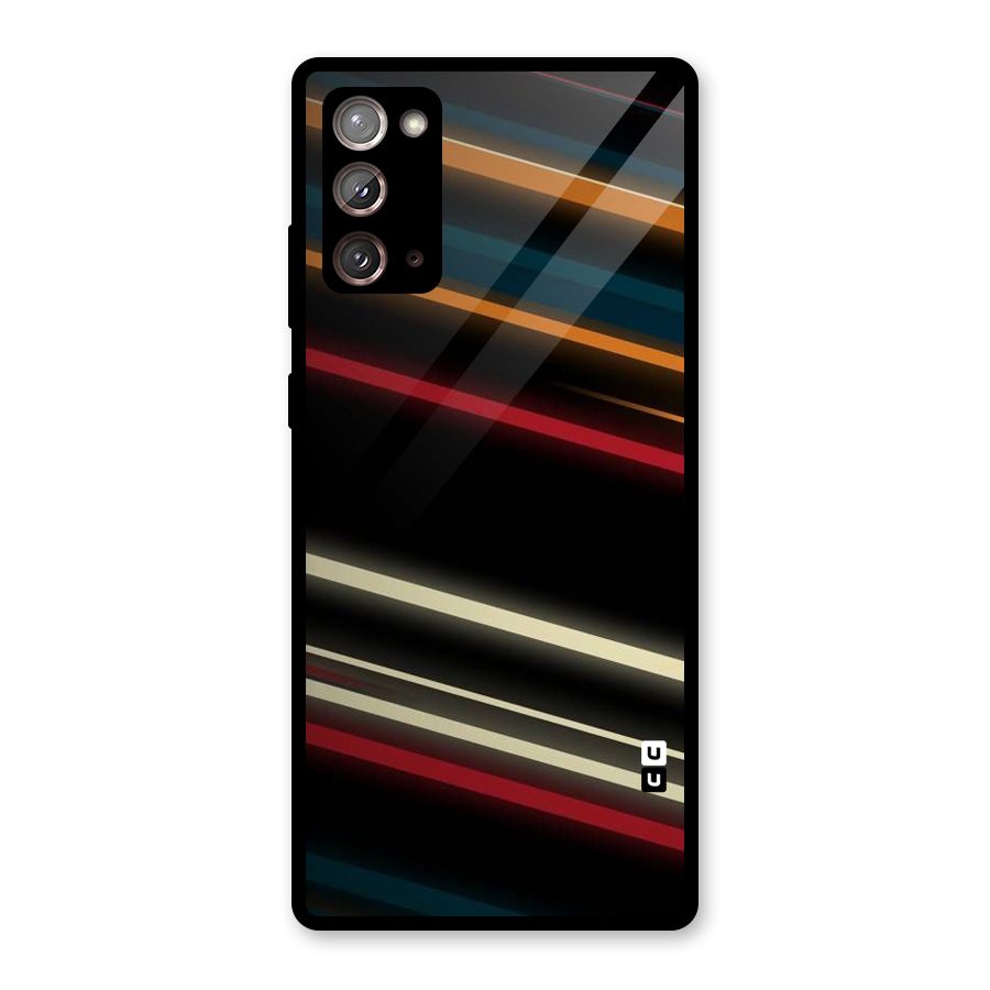 Light Diagonal Stripes Glass Back Case for Galaxy Note 20