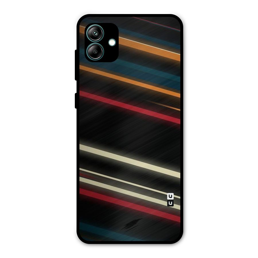 Light Diagonal Stripes Metal Back Case for Galaxy A04