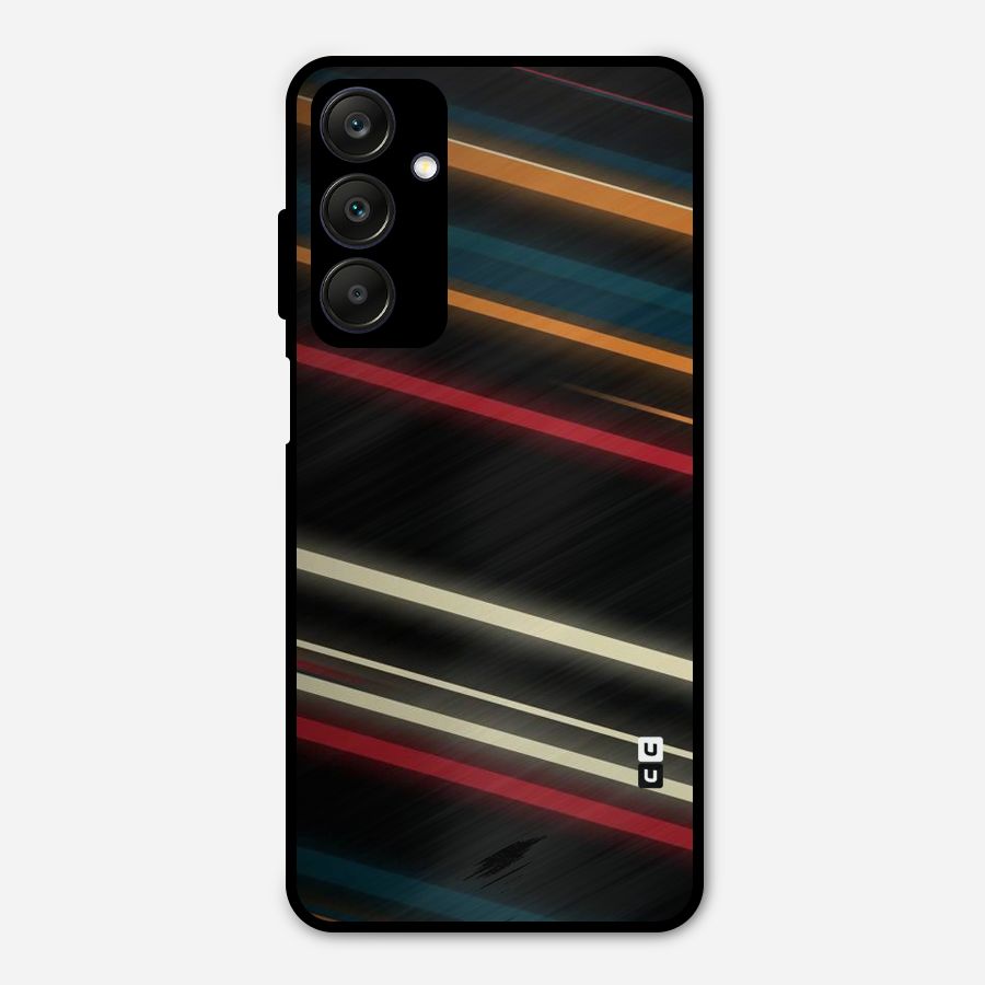 Light Diagonal Stripes Metal Back Case for Galaxy A25 5G