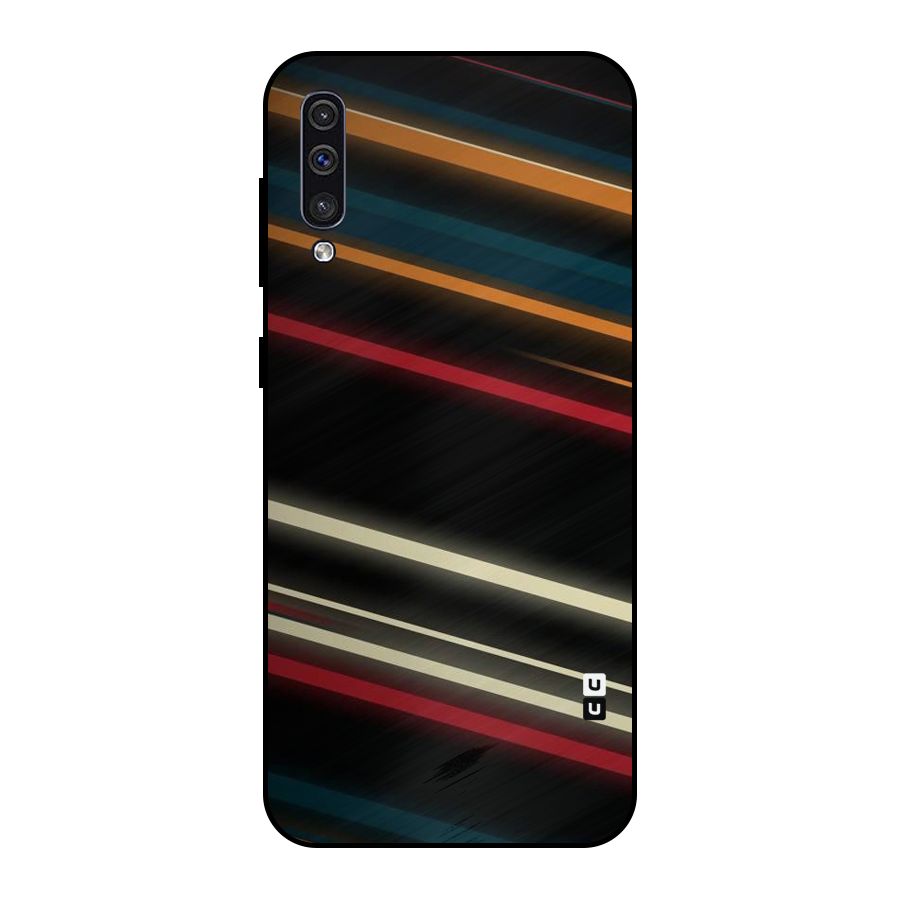 Light Diagonal Stripes Metal Back Case for Galaxy A30s